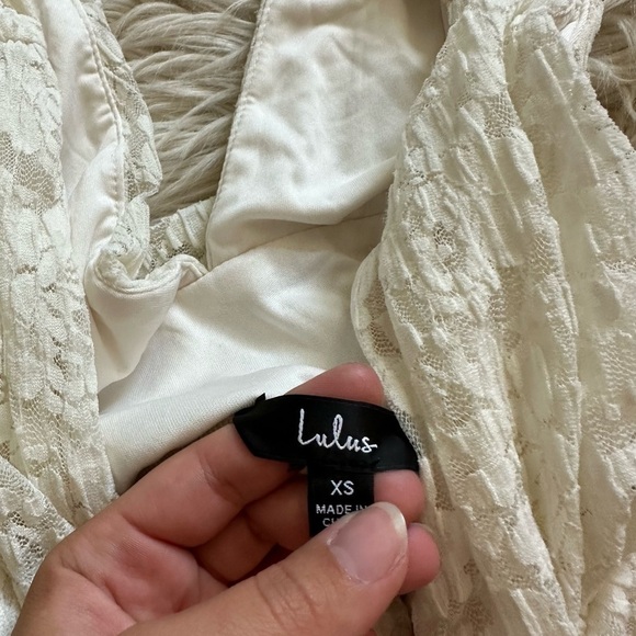 LULU’S Sweetest Romance Ivory Lace Sleeveless Bodysuit - Picture 4 of 4